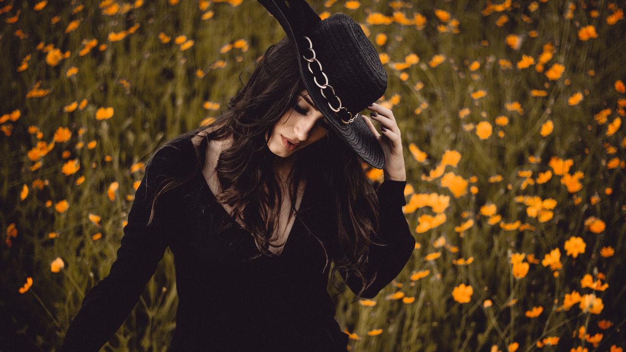 Image of woman wearing hat